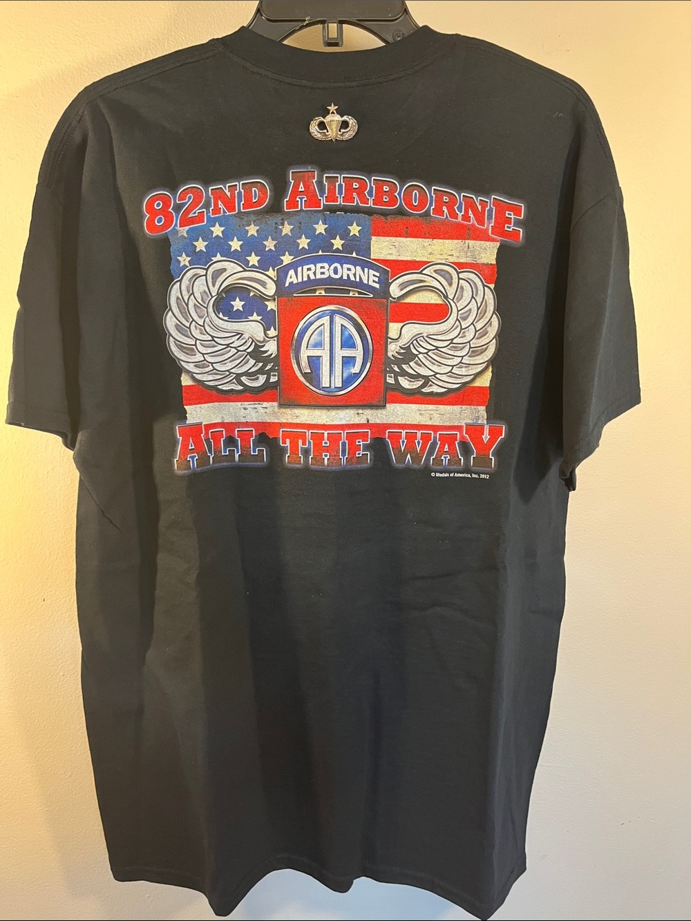 Gildan Black 82nd Airborne "All The Way" Graphic Tee